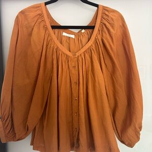 Doen Orange Blouse
